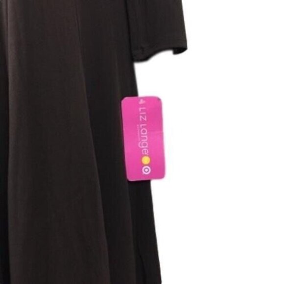 Liz Lange For Target Womens V-Neck A-Line Maternity Dress Brown Size L - Picture 4 of 8